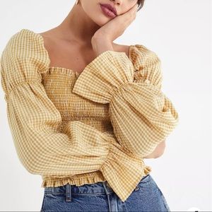 Urban Outfitters Puffed Sleeve Blouse